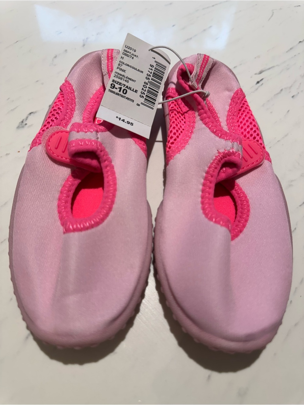 The Children's Place Pink Toddler Water Shoes with Bright Trim